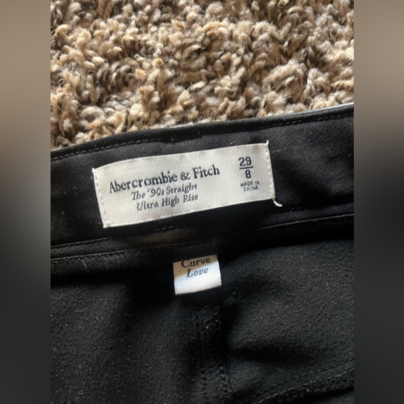 Abercrombie curve love faux leather jeans size 29 - Picture 2 of 3